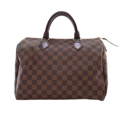 Louis Vuitton Vintage Pre-owned Canvas handvskor Brown, Dam