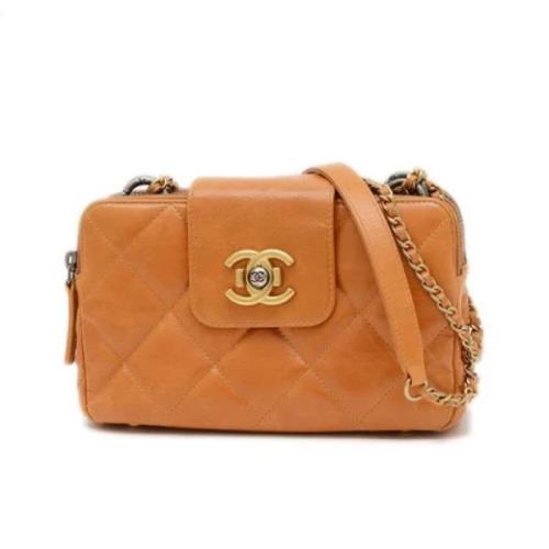 Chanel Vintage Pre-owned Tyg chanel-vskor Brown, Dam