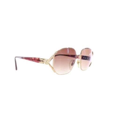 Dior Vintage Pre-owned Metall solglasgon Pink, Dam