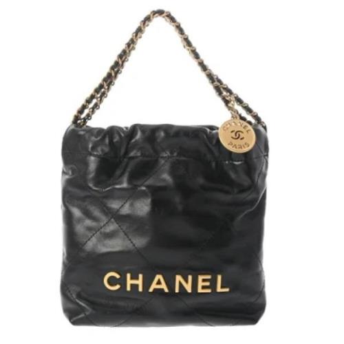 Chanel Vintage Pre-owned Tyg chanel-vskor Black, Dam