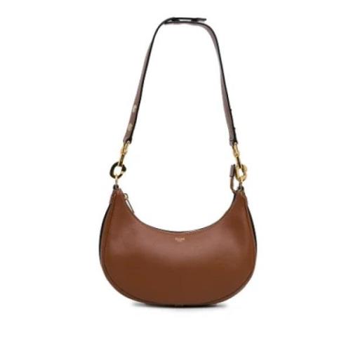 Celine Vintage Pre-owned Laeder axelremsvskor Brown, Dam