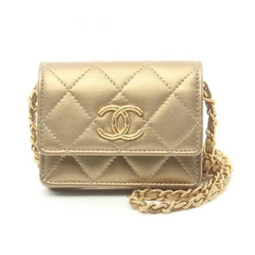 Chanel Vintage Pre-owned Laeder chanel-vskor Yellow, Dam