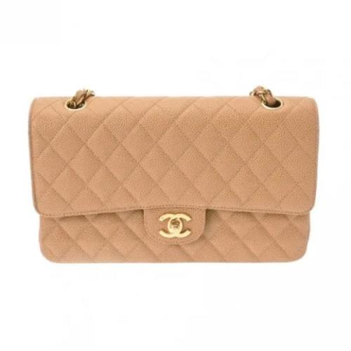 Chanel Vintage Pre-owned Laeder chanel-vskor Beige, Dam