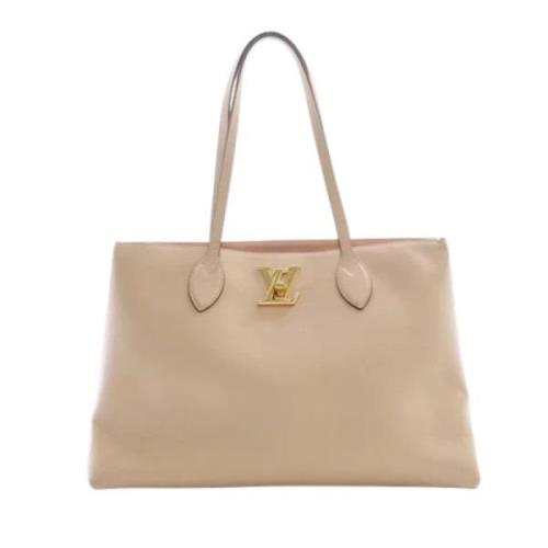 Louis Vuitton Vintage Pre-owned Laeder louis-vuitton-vskor Beige, Dam