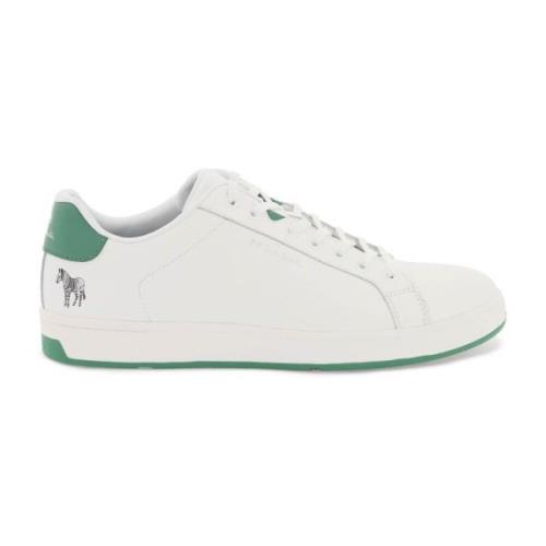 PS By Paul Smith Zebra Print Läder Sneakers White, Herr