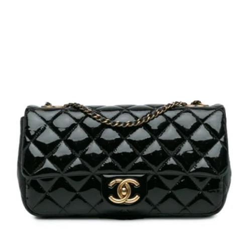 Chanel Vintage Pre-owned Laeder axelremsvskor Black, Dam