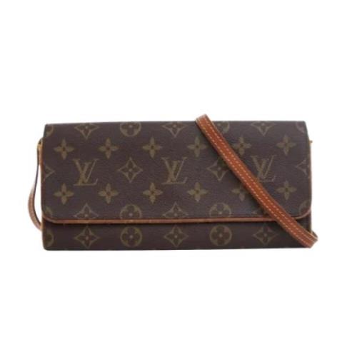 Louis Vuitton Vintage Pre-owned Canvas handvskor Brown, Dam