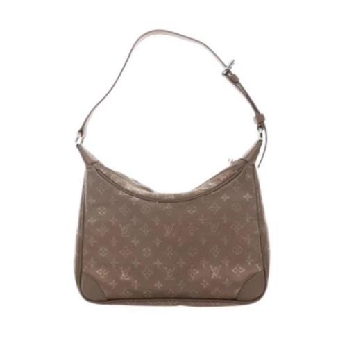 Louis Vuitton Vintage Pre-owned Tyg louis-vuitton-vskor Beige, Dam