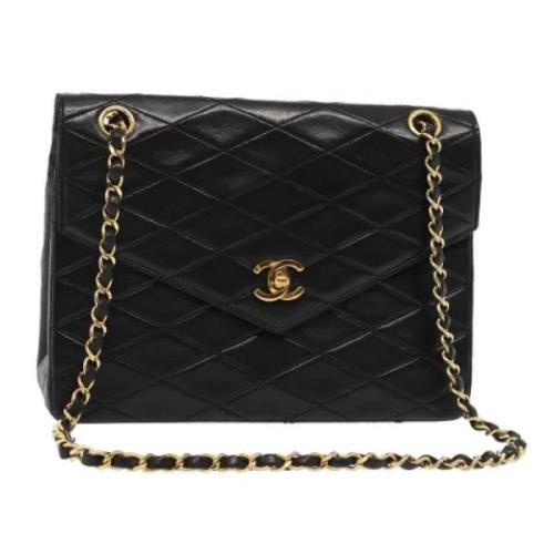 Chanel Vintage Pre-owned Laeder axelremsvskor Black, Dam