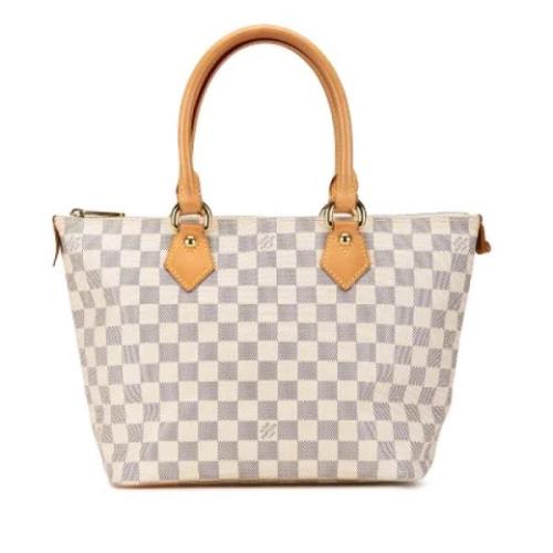 Louis Vuitton Vintage Pre-owned Canvas axelremsvskor White, Dam