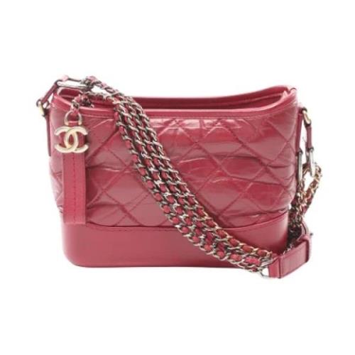 Chanel Vintage Pre-owned Laeder axelremsvskor Red, Dam