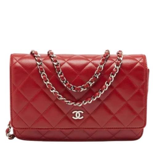 Chanel Vintage Pre-owned Laeder plnbcker Red, Dam