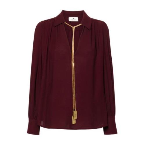 Elisabetta Franchi Stiliga Camicia Skjortor Red, Dam