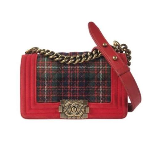 Chanel Vintage Pre-owned Sammet chanel-vskor Red, Dam