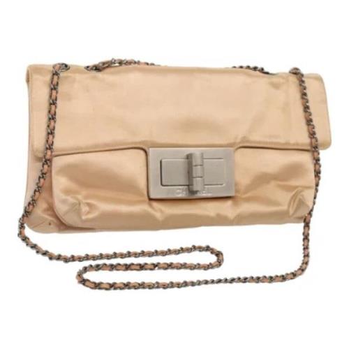 Chanel Vintage Pre-owned Canvas chanel-vskor Beige, Dam