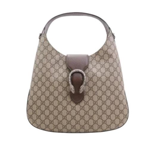 Gucci Vintage Pre-owned Belagd canvas handvskor Beige, Dam