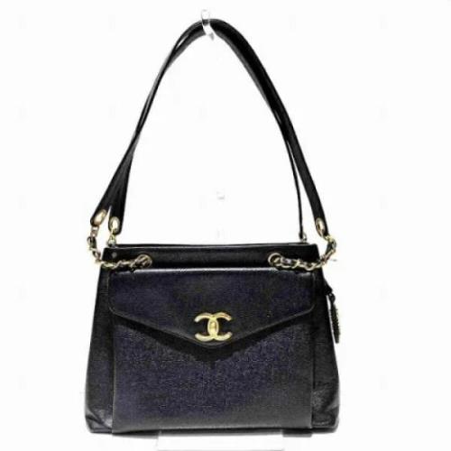 Chanel Vintage Pre-owned Laeder chanel-vskor Black, Dam