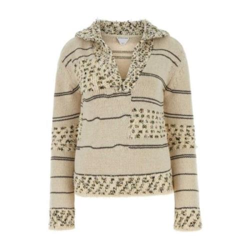 Bottega Veneta Soapstone Sweater Beige, Dam