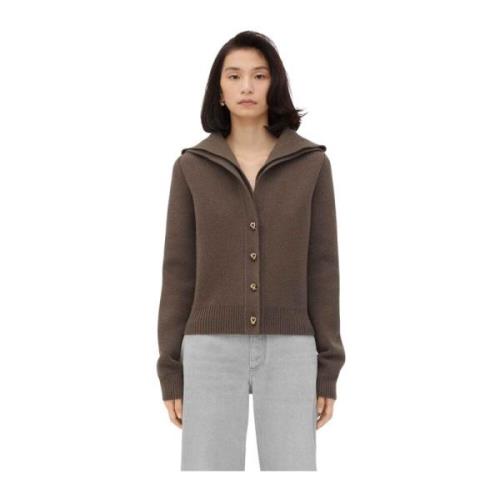 Bottega Veneta Kastanj Melange Cardigan Brown, Dam