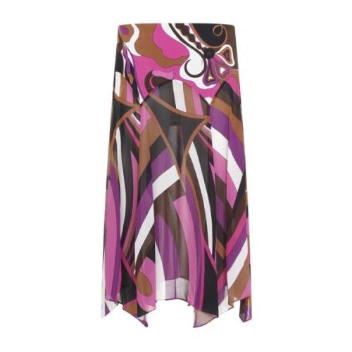 Emilio Pucci Fuchsia Brun Kjol Multicolor, Dam