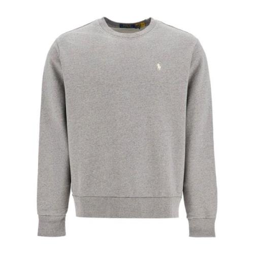 Polo Ralph Lauren Ikoniskt Logo Crewneck Sweatshirt Gray, Herr