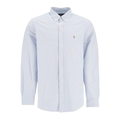 Polo Ralph Lauren Randig Oxford Skjorta med Pony Logo Blue, Herr