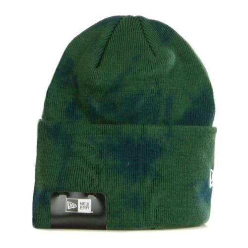 New Era Grön Tie Dye Stickad Mudd Green, Herr