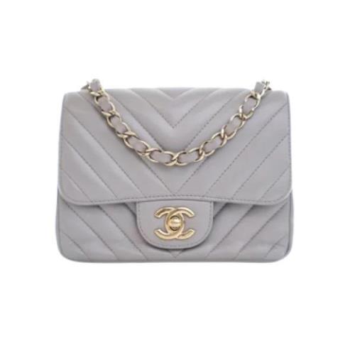 Chanel Vintage Pre-owned Laeder handvskor Gray, Dam