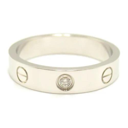 Cartier Vintage Pre-owned Vitt guld ringar Gray, Dam