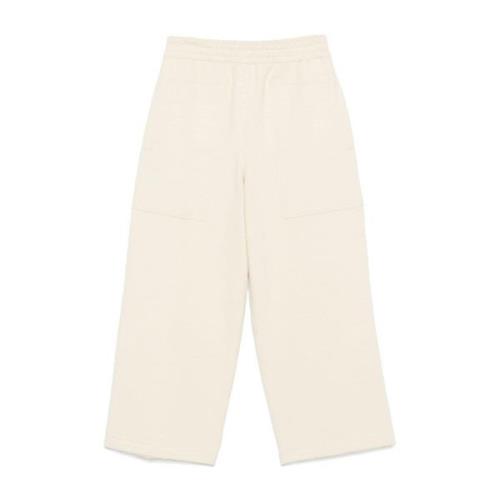 Jil Sander Vita Byxor med Elastisk Midja White, Herr