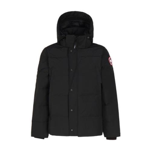 Canada Goose Justerbara huvarjackor med flera fickor Black, Herr