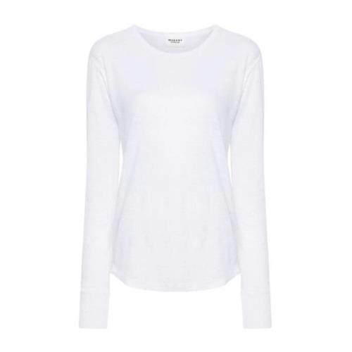 Isabel Marant Étoile Vit Zeline Tee Shirt White, Dam