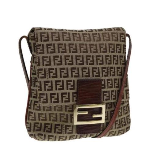 Fendi Vintage Pre-owned Canvas fendi-vskor Brown, Dam