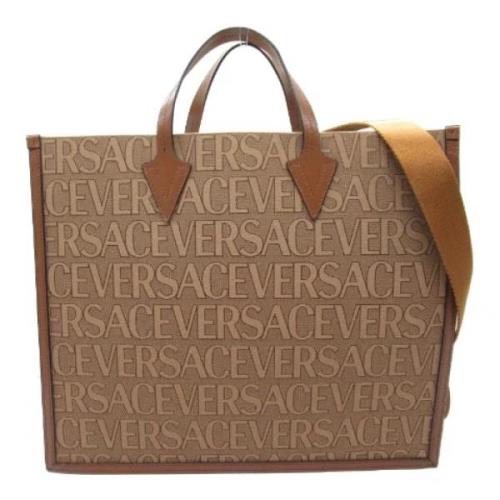 Versace Pre-owned Pre-owned Bomull handvskor Brown, Dam