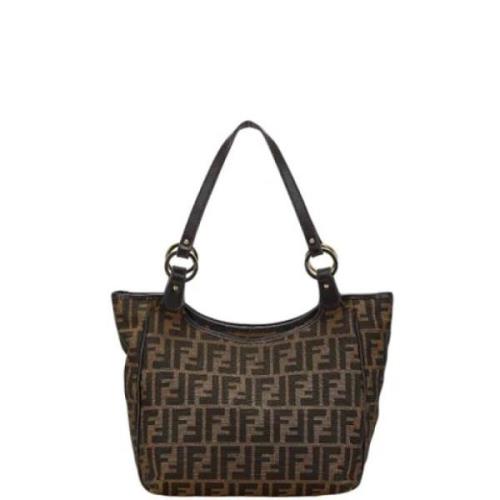 Fendi Vintage Pre-owned Canvas fendi-vskor Brown, Dam