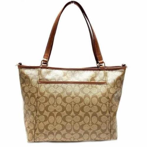 Coach Pre-owned Pre-owned Canvas axelremsvskor Beige, Dam