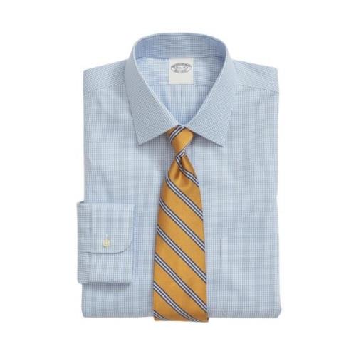 Brooks Brothers Gingham Regular Fit Bomullsskjorta med Ainsley Krage B...