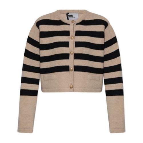 Halfboy Ull Cardigan Beige, Dam