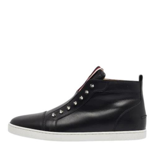 Christian Louboutin Pre-owned Pre-owned Laeder sneakers Black, Herr