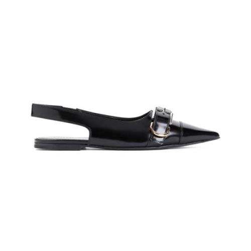 Givenchy Svarta Ballerinaskor med Ankelband Black, Dam