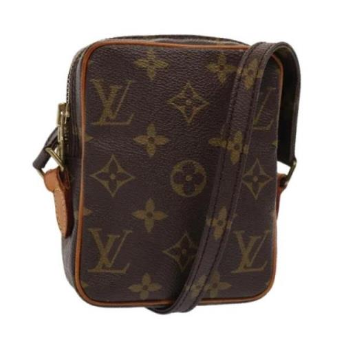 Louis Vuitton Vintage Pre-owned Canvas axelremsvskor Brown, Dam