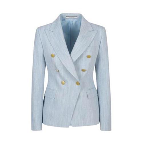 Tagliatore Multifärgad Blazer Dammode Blue, Dam