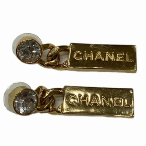 Chanel Vintage Pre-owned Metall chanel-smycken Yellow, Dam