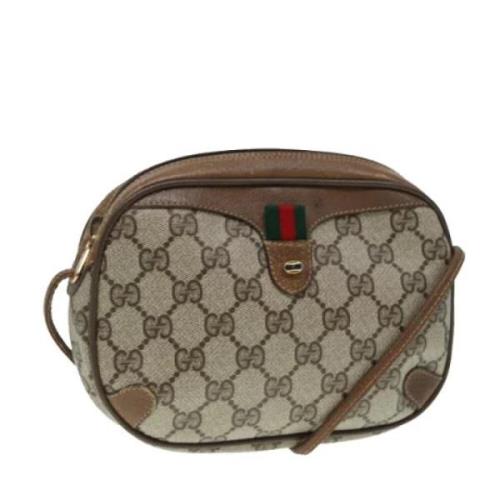 Gucci Vintage Pre-owned Laeder axelremsvskor Beige, Dam