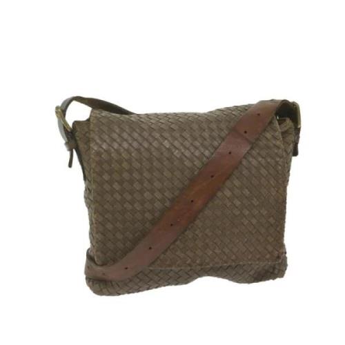 Bottega Veneta Vintage Pre-owned Laeder axelremsvskor Brown, Dam