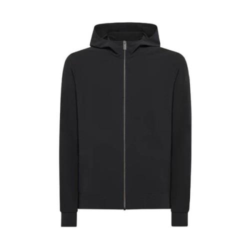 RRD Svart Zip-Through Sweatshirt Stil Komfort Black, Herr