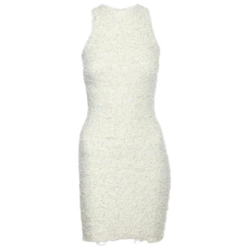 Balmain Pre-owned Pre-owned Nylon klnningar White, Dam