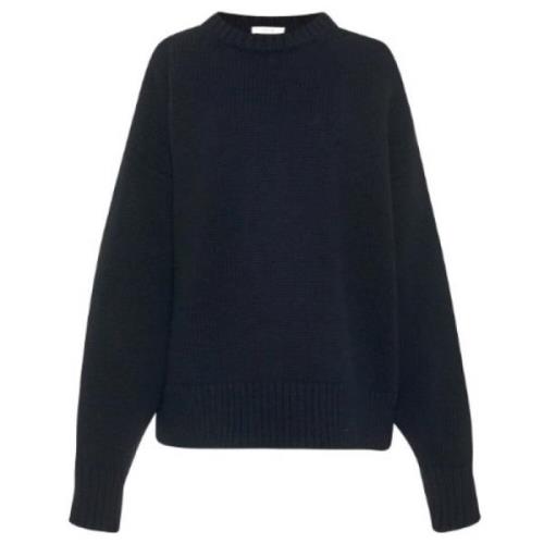 The Row Svart Crew Neck Pullover Black, Dam