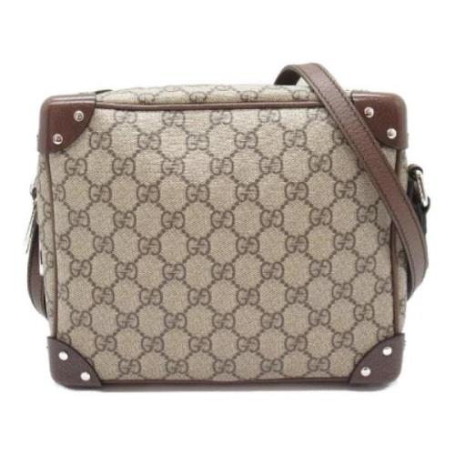 Gucci Vintage Pre-owned Canvas gucci-vskor Beige, Dam