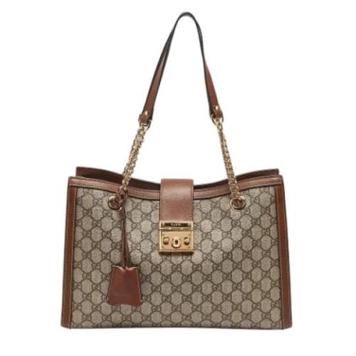 Gucci Vintage Pre-owned Laeder resvskor Brown, Dam